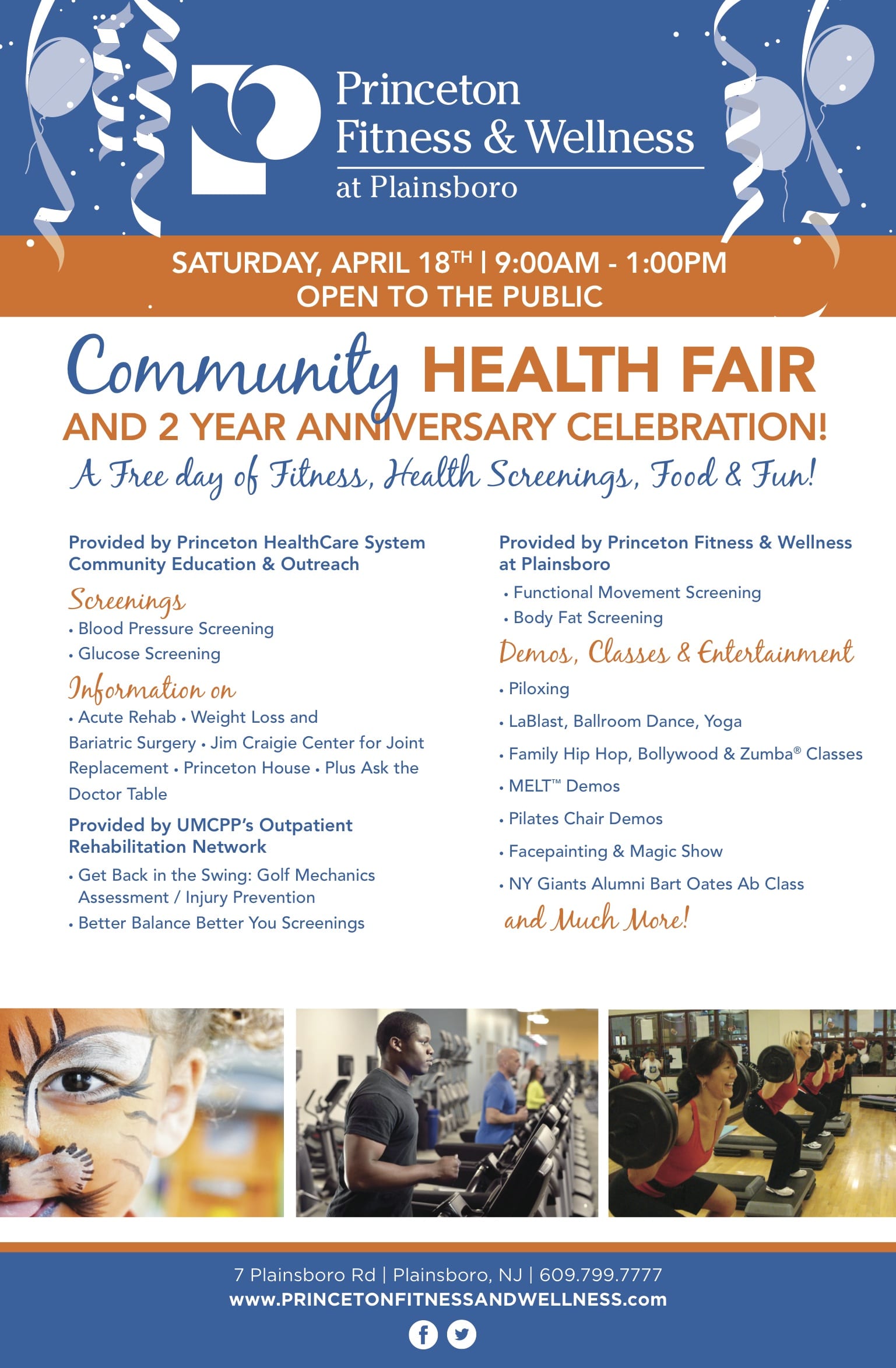 Plainsboro Community Health Fair & Two Year Anniversary Celebration ...